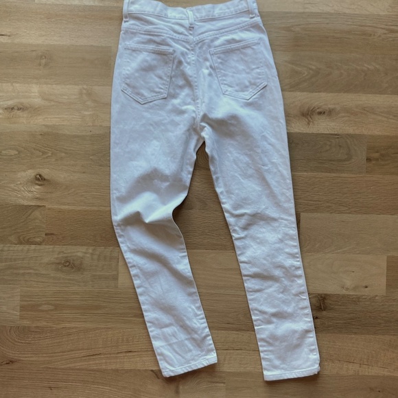 Apiece Apart High Waisted Straight Leg Jeans Sz 2 EUC White - Picture 9 of 14